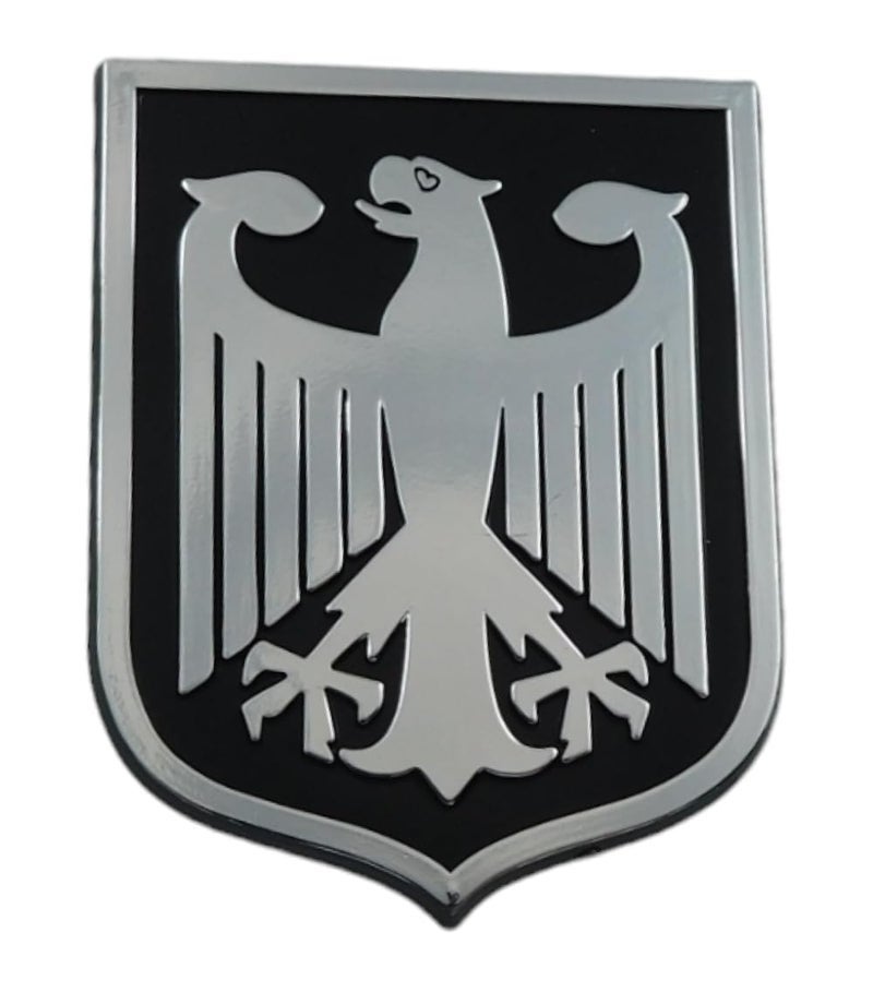 Car Chrome Decals Germany Black Chrome Plastic car Emblem Deutschlanddecal Sticker Crest GBC - Image 2